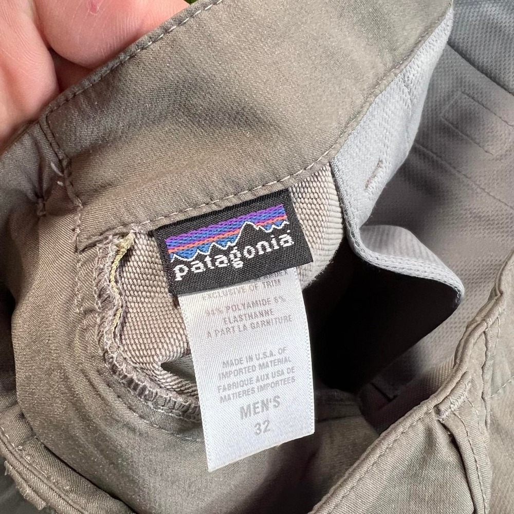 VTG USA Patagonia Hiking Shorts Mens 32 Gray Outdoor Trail Casual Workwear - Picture 5 of 6